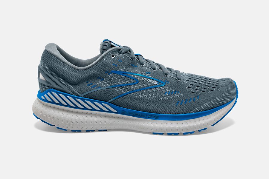 Brooks Glycerin Gts 19 Road Löparskor Herr - Grå/Blå - 5730-EHAJW